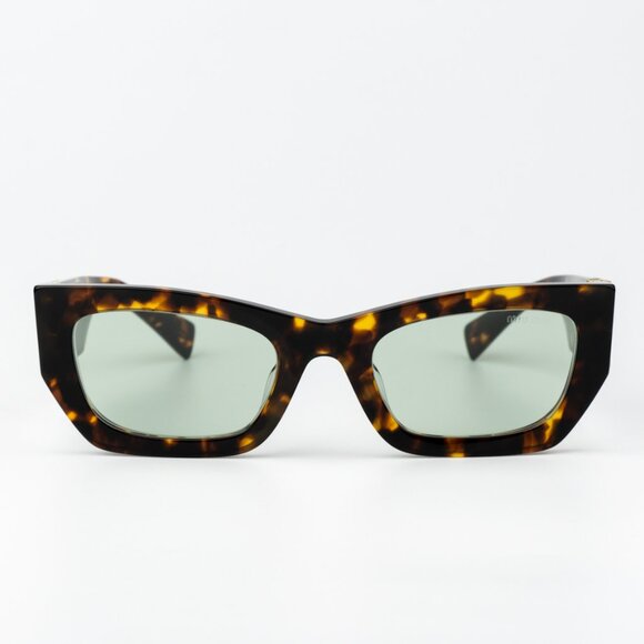 Miu Miu Brown and Gold Sunglasses with Tortoiseshell Frame - Picture 3 of 9